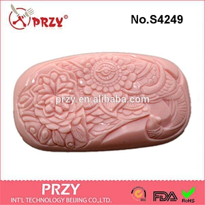S4249 PRZY ELEPHANT SOAP SILICONE mold - elephant soap bar silicone mould