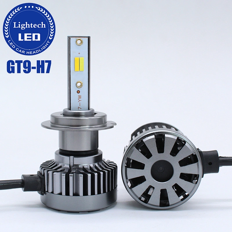 GT9 30W 6000LM 3color LED Car Head Light Bulb H7