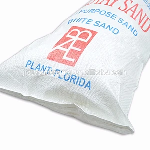 Durable plain polypropylene PP woven fabric sandbag 25kg manufacturers in China