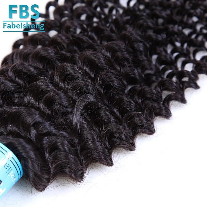 100% remy hair double weft  deep curly no shedding hair extension