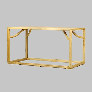 Chinese elm solid wooden dining room set