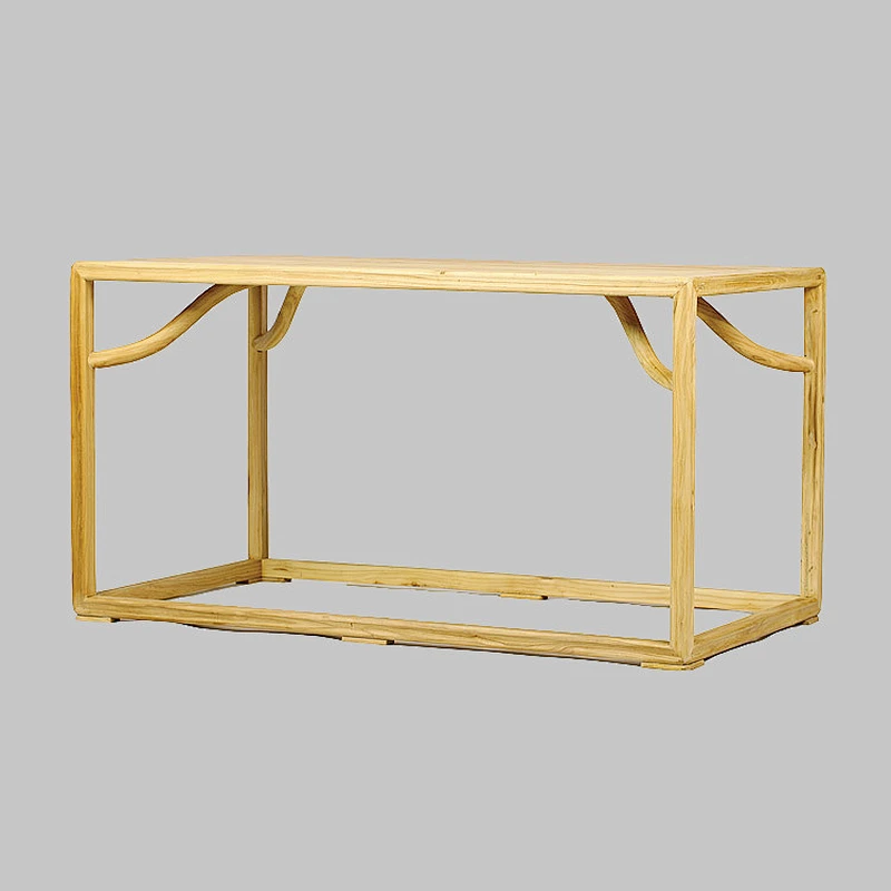 Chinese elm solid wooden dining room set