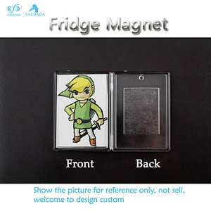 High quality custom made plastic magnetic fridge , replaceable fridge magnet, advertising promotional gift welcome to customize.