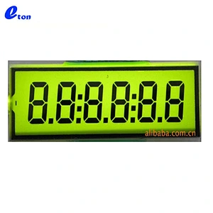 Custom transparent 7 segment LCD display module