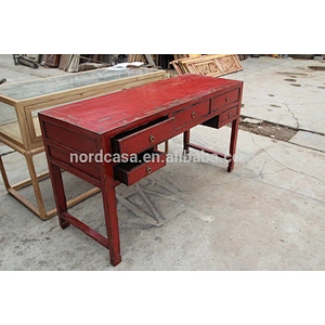 chinese antique style console table five drawer hotel console table