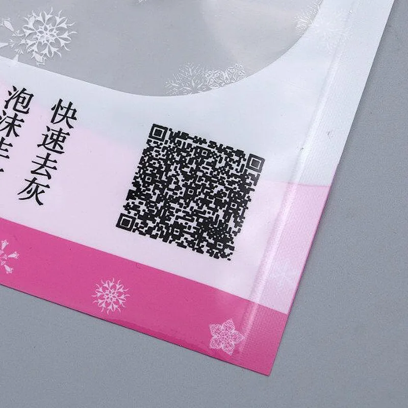 Pink and transparent PE bags are used to wrap the washcloth wholesale