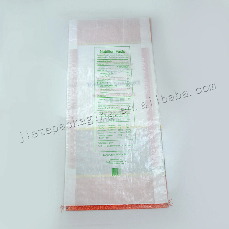 25kg new material bopp laminated and printed Thai jasmine rice packaging bag for grain,bean,flour,feed