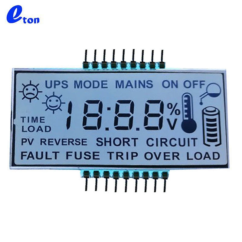 transparent graphic lcd display panel for meters