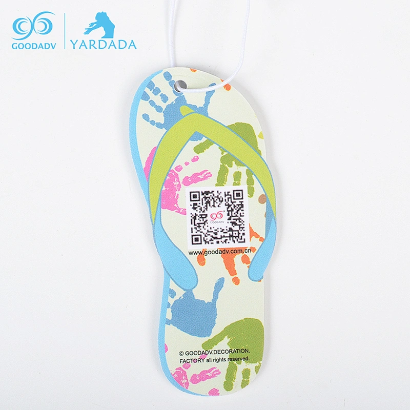 Chinese suppliers custom flip flops novelty shaped car air fresheners