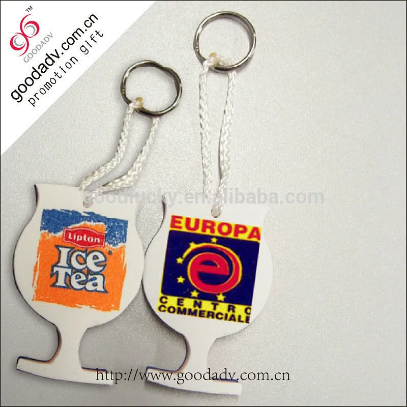 Cheap custompromotional printing foam floating eva keychain