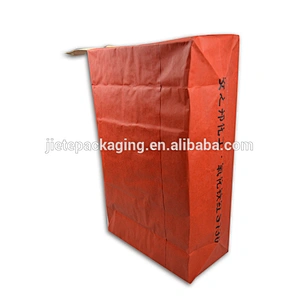 Printed brown kraft paper bag with custom design for packing chemical powder