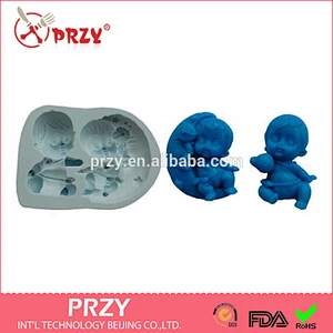 Baby fondant cake decoration silicone mold
