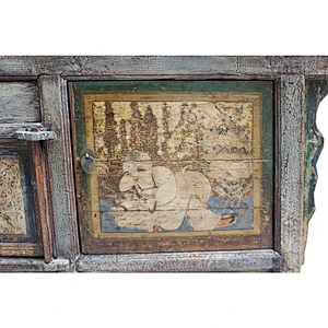 chinese antique recycled wood lacquered TV console furniture