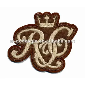 2012 fashion embroidery patch laser applique patch with PP thread no backing