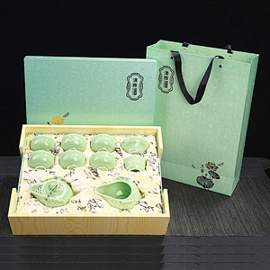 High-grade celadon teapot sets ceramic tea bowl for home drinking