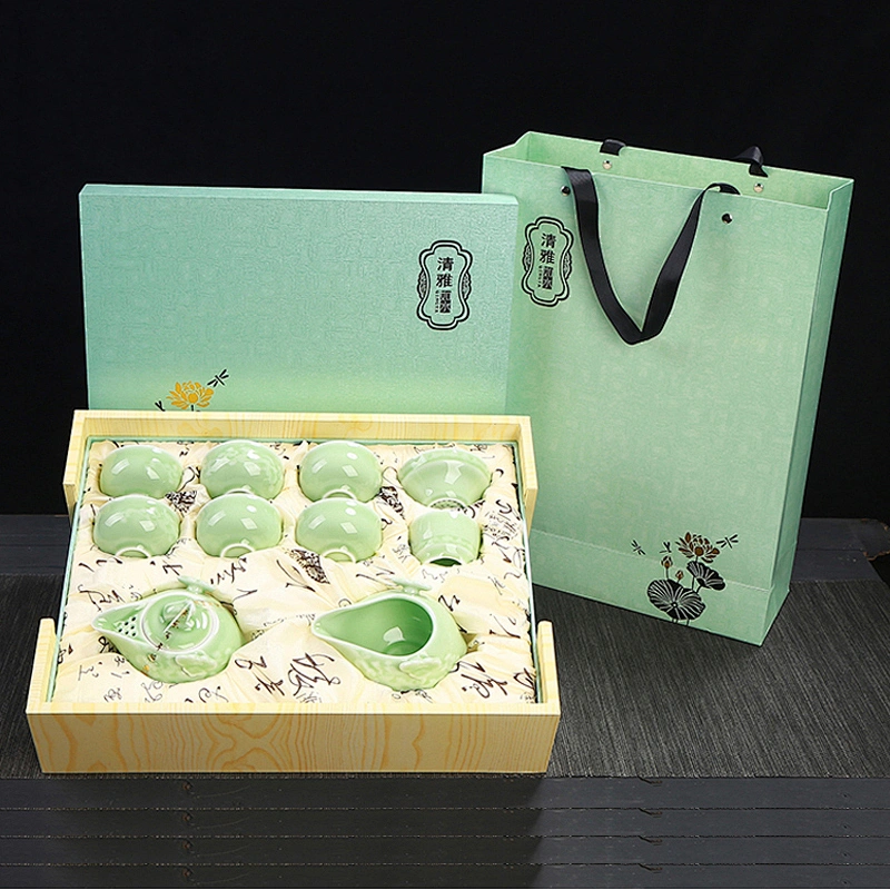 High-grade celadon teapot sets ceramic tea bowl for home drinking