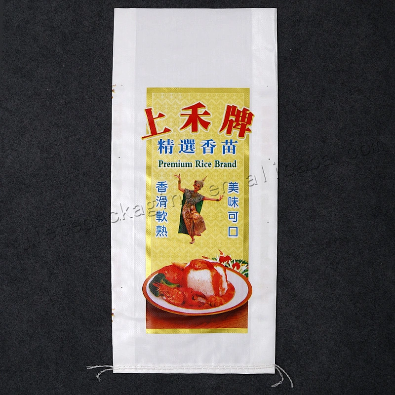 100% polypropylene pp woven rice bag 10kg plastic packing sack