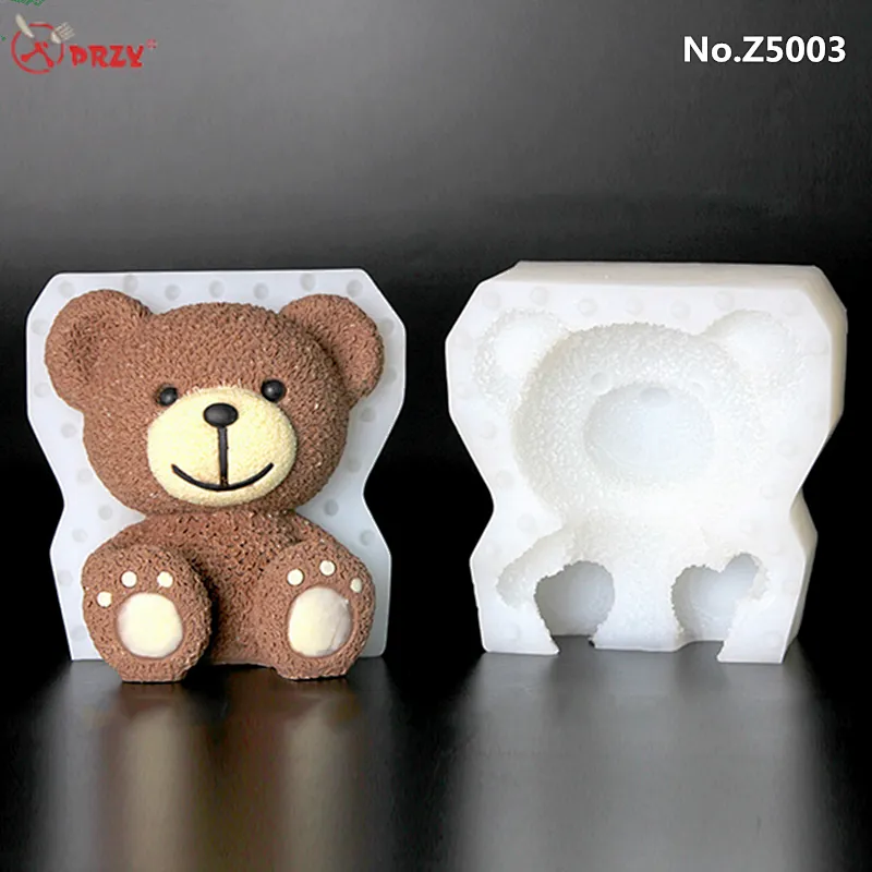 Factory price 3d cute Bear cake Silicone chocolate molds fondant Cake molulds silicone Soap Mold