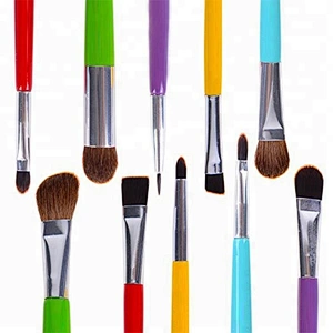 Wholesale liquid glitter makeup eyeshadow palette blending brush stick packaging case