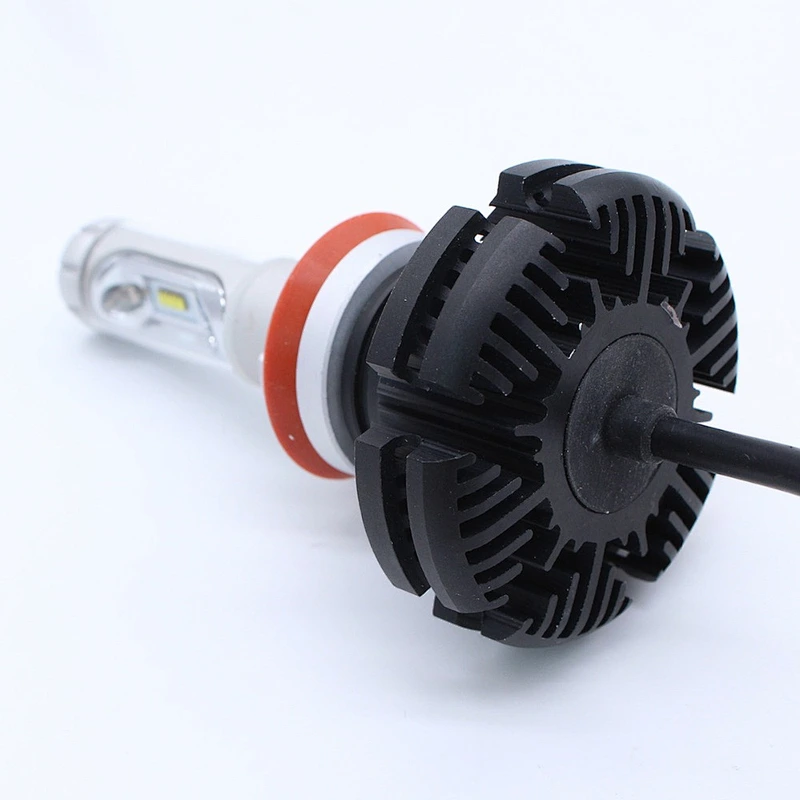 12V Car LED Kit X3 Fanless H11 50W Headlight