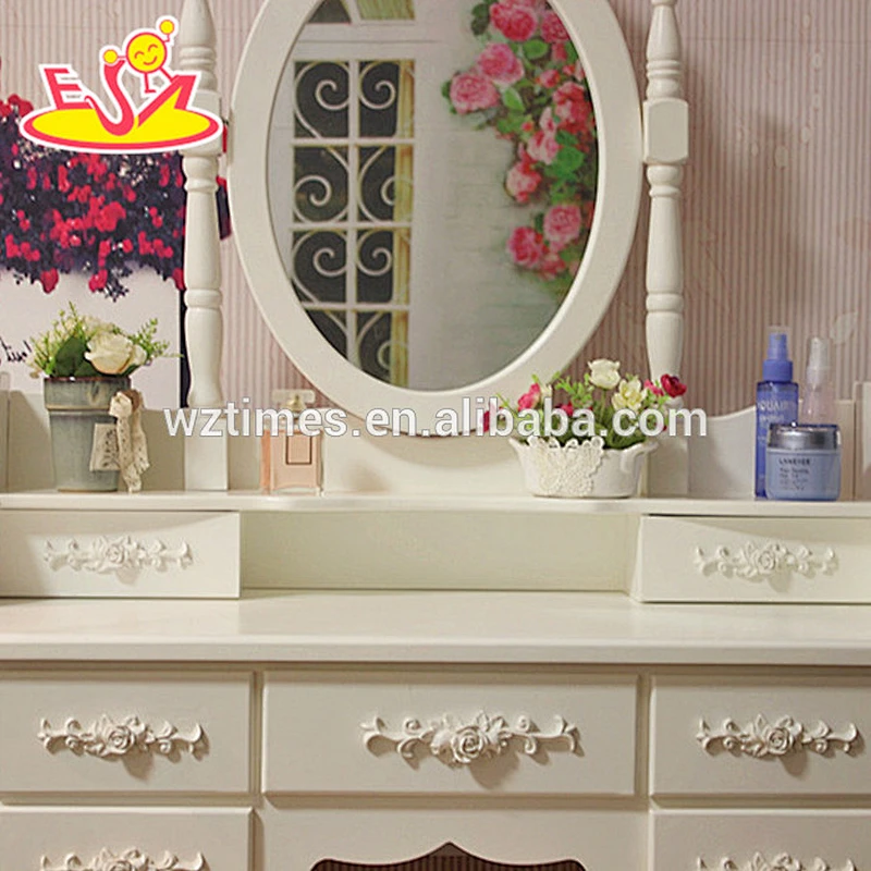 2018 New design wooden vanity table solid wooden youth vanity table best design wooden vanity table W08H057