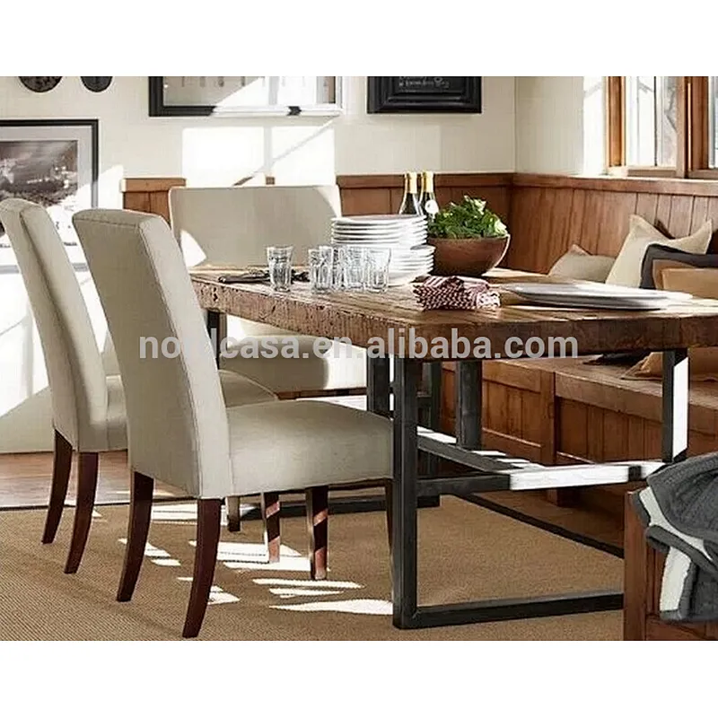 vintage industry furniture rustic solid wood dining table