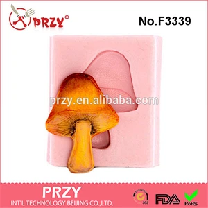 F3339 Mushroom Silicone Mold for cake decoration food grade silicone fondant mold mushroom mold for cake