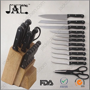 Hotsale 13Piece Knife Set Stainless Steel Kitchen Knife Set with Wooden Block