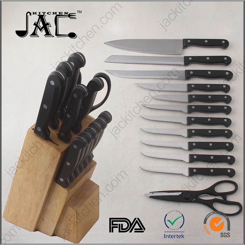 Hotsale 13Piece Knife Set Stainless Steel Kitchen Knife Set with Wooden Block