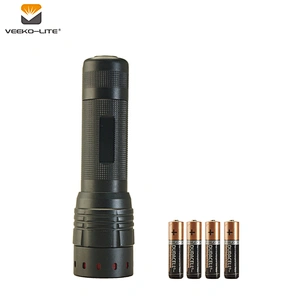 2018 HOT SALE 4AAA BATTERY 400 LUMENS  LED DIMMABLE ALUMINIUM FLASHLIGHT TORCH