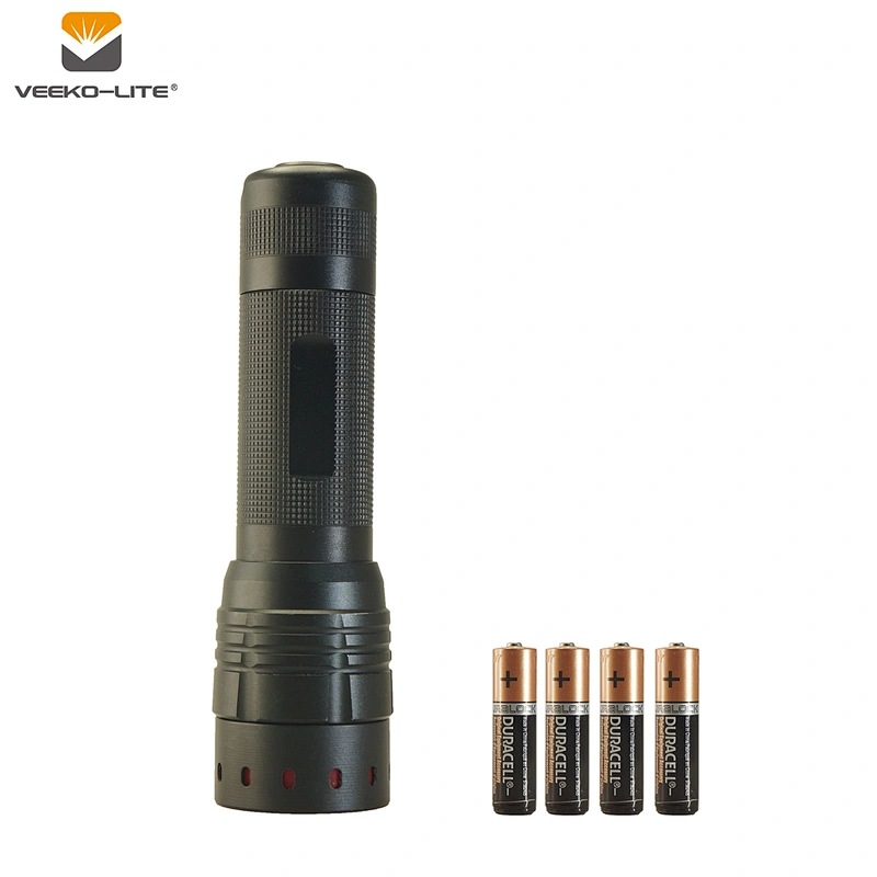2018 HOT SALE 4AAA BATTERY 400 LUMENS  LED DIMMABLE ALUMINIUM FLASHLIGHT TORCH