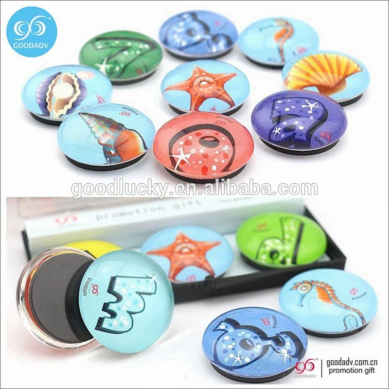 promotional gifts custom glass fridge magnet crystal magnetic fridge sticker