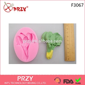 F3067 PRZY Green vegetable silicone mold agar fondant cake mold