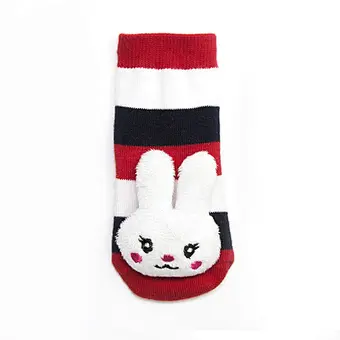 Autumn Winter wholesale kids manufacturers Newborn non slip floor lovely cartoon cat bear coral velvet Baby shoe Socks