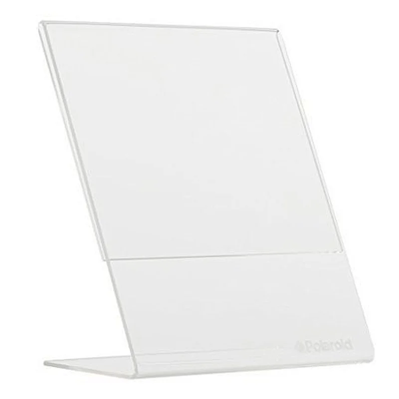 Factory Wholesale Clear Acrylic Block Slanted L Photo Frame Photo Booth Frames