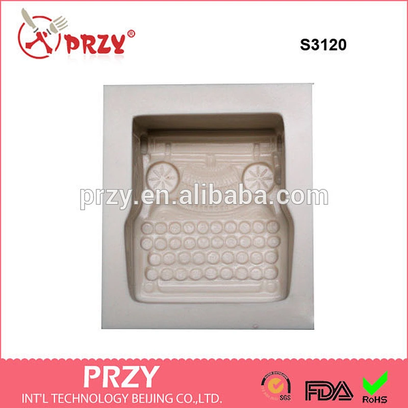 S3120 Vintage Typing Machine Silicone Soap Mold