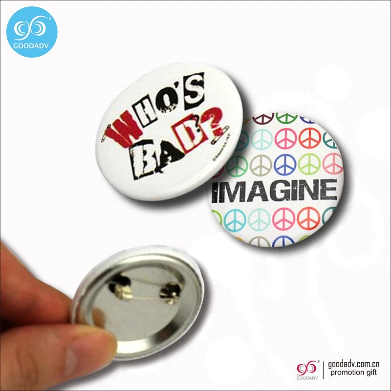 Custom Badge Manufacturer cheap tin metal pin button badge