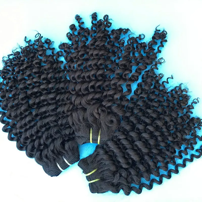 Cheap price top quality No tangle no shedding natural unprocessed mongolian virgin kinky curly hair