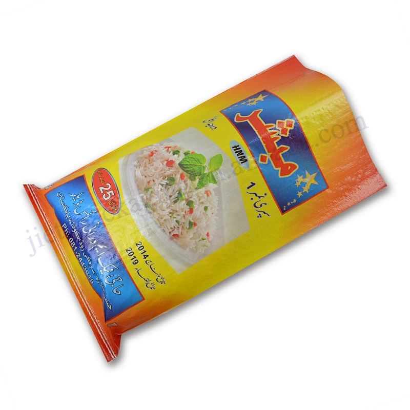 Factory supply 25kg plastic basmati rice bag for grain,flour,feed