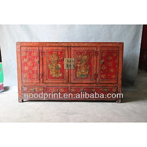 Chinese Antique Painted Cabinet