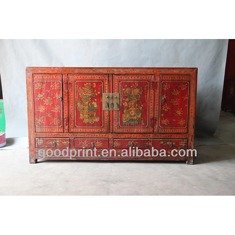 Chinese Antique Painted Cabinet