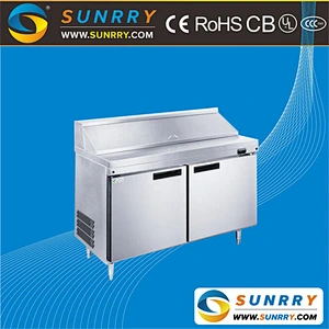 Commercial salad bar and buffet cooler/pizza prep table