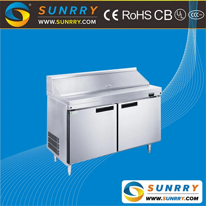 Commercial salad bar and buffet cooler/pizza prep table