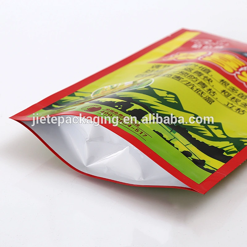 Stand up customized PE plastic fertilizer bags with printing,customized pa/pe plastic bag