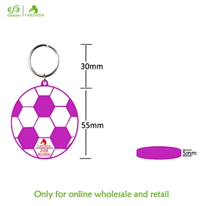 Colorful high quality World Cup series key ring, advertising promotional gifts in stock