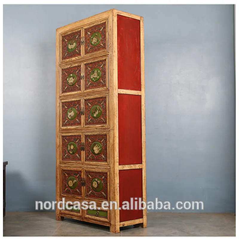 wholesale antique furniture china antique solid wood living room cabinet wardrobe furniture