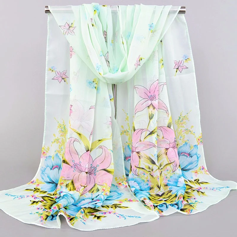 Silk Scarf Printing Materials Woman Camel Printed Scarf Embroidery Hijabarab Tudung Hijab