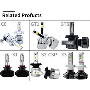 LIGHTECH 3800lm 36w H8 H9 H11 C6 Led Headlight H11With Dual Color