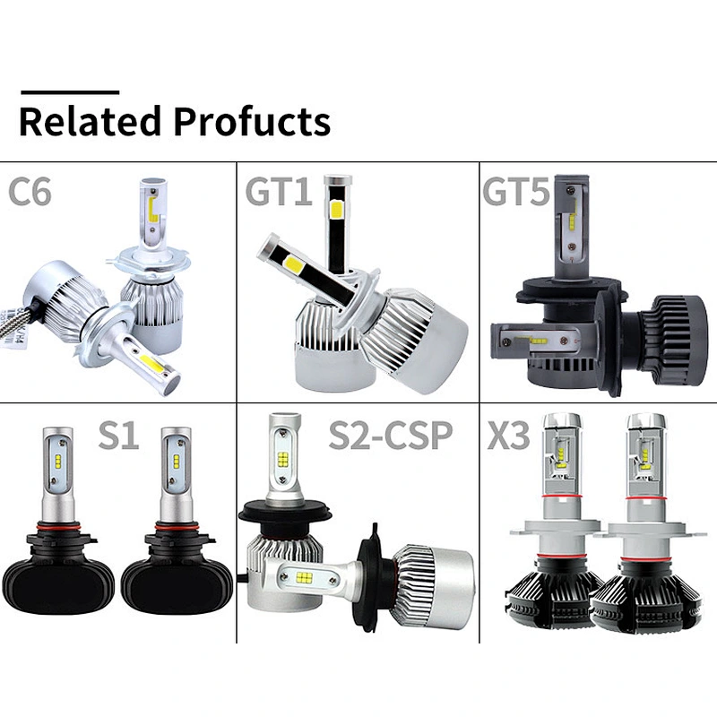 LIGHTECH 3800lm 36w H8 H9 H11 C6 Led Headlight H11With Dual Color