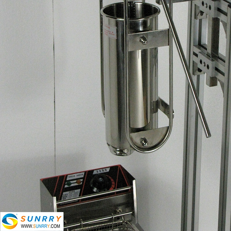 5L Automatic Mini Churros Filling Machine For Sale Made Of Stainless Steel With 6L Electric Fryer (SUNRRY SY-CH5D)